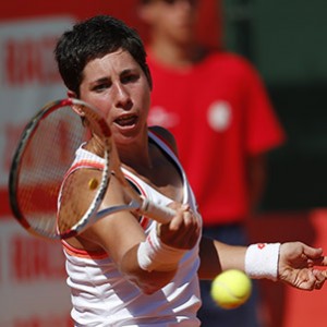 Carla Suarez Navarro defeats Polona Hercog 6-1 6-3  in their match of Portugal Open quarter final.