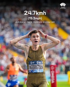 Jakob Ingebrigtsen 3000m world record